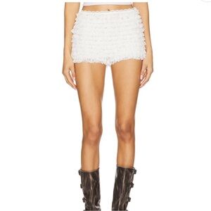 LPA White bloomer shorts